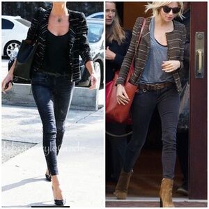 Isabel Marant Étoile Black & White Tweed Jacket Size 38 France Made